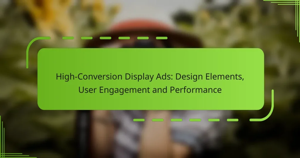 High-Conversion Display Ads: Design Elements, User Engagement and Performance